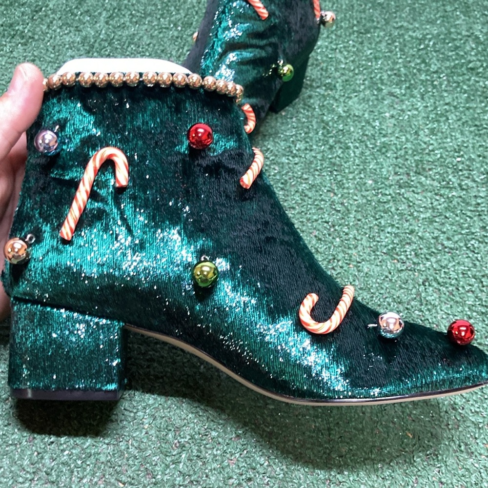Katy Perry Ankle Christmas Boots women’s size 9. VGUC - Picture 6 of 9